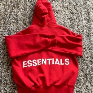red essentials hoodie